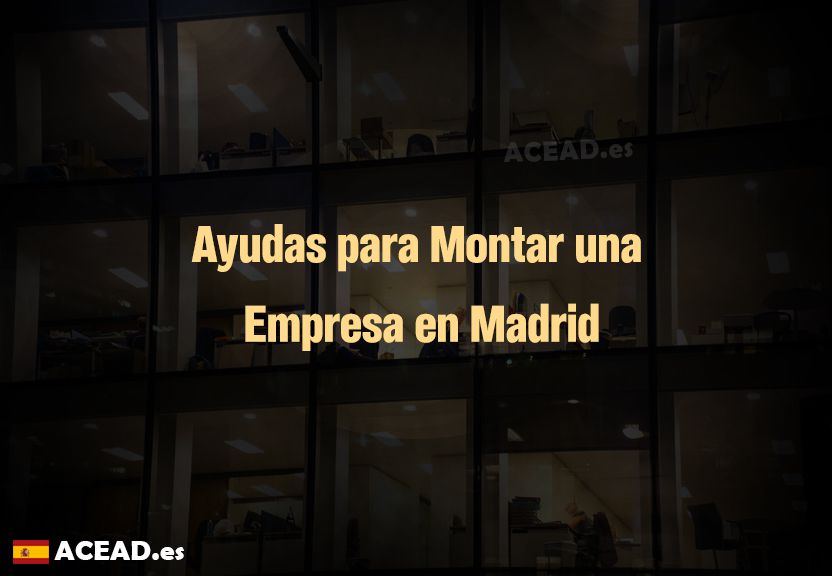 Ayudas para Montar una Empresa en Madrid